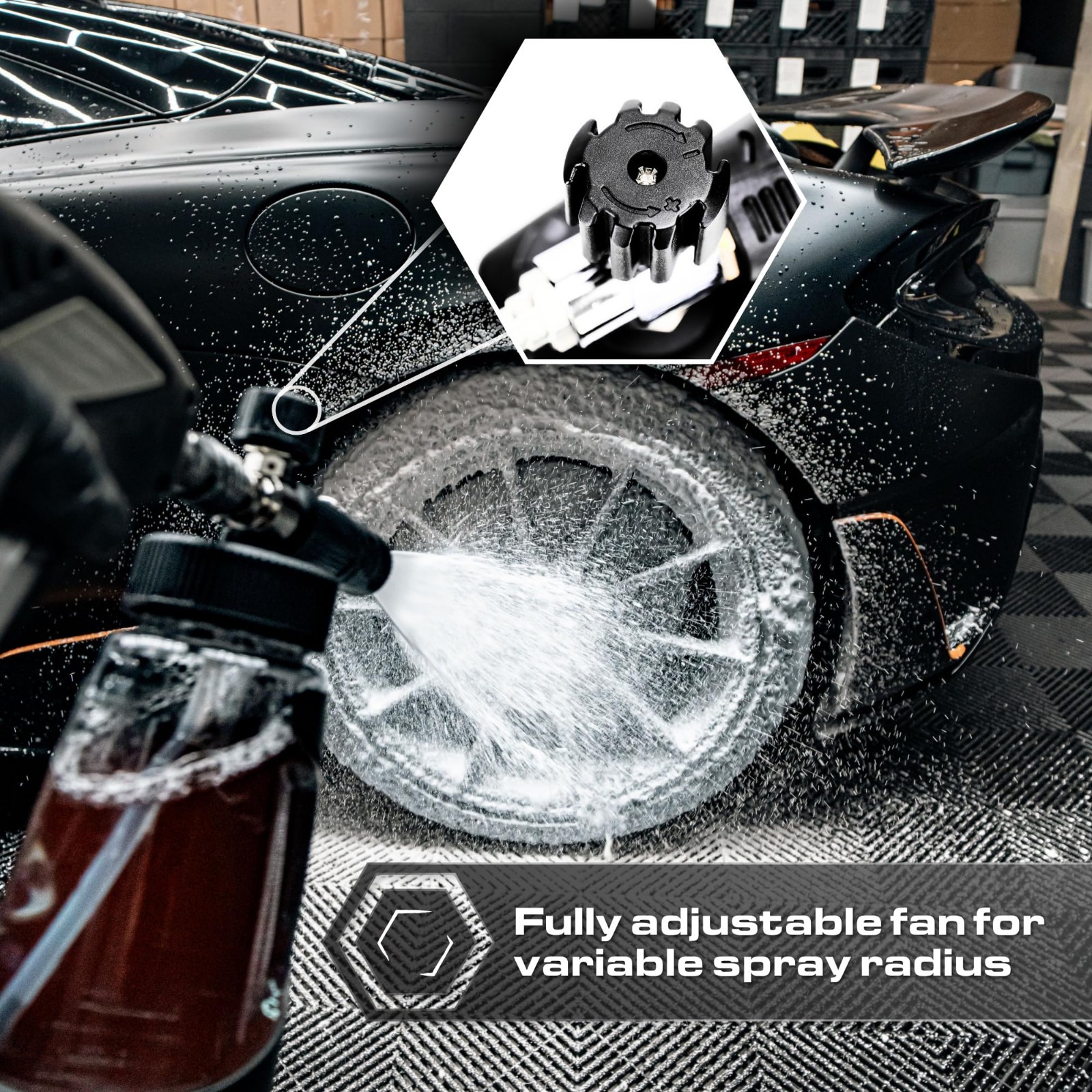 Adjustable Foam Cannon 3.0 for Pressure Washer, Heavy-Duty Snow Foam Lance, Thic
