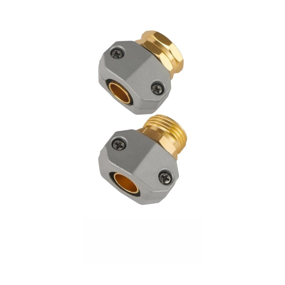 Zinc Aluminum Male Female Hose Coupling with Rubber Seals for 5/8 3/4 inch