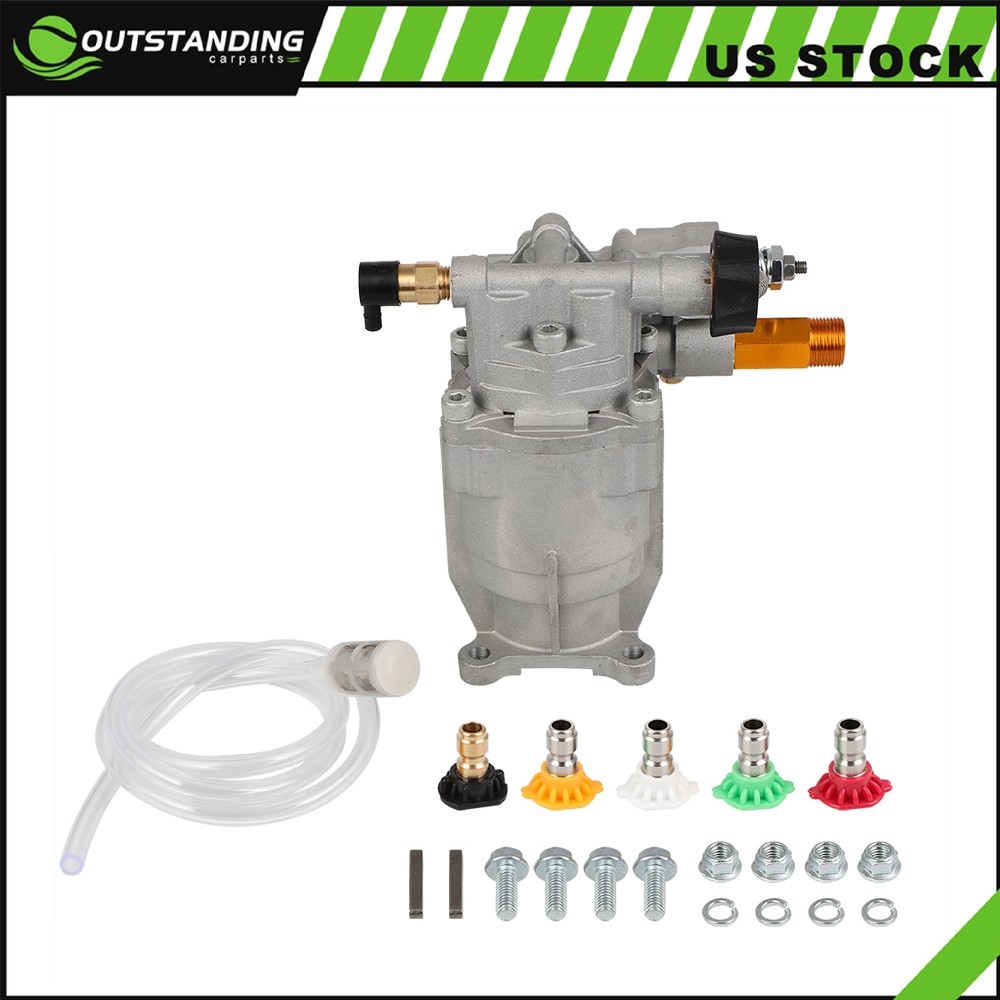 2700Psi 3/4″ Shaft Horizontal Cold Water Power Pressure Washer Water Pump 2.5GPM