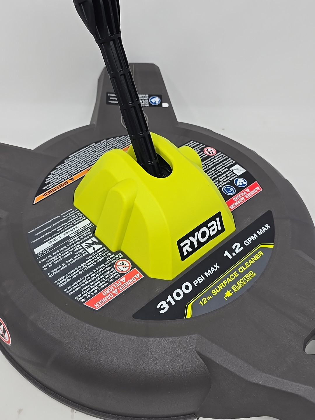 RYOBI 12 in. 3100 PSI Electric Pressure Washer w/Caster Wheels