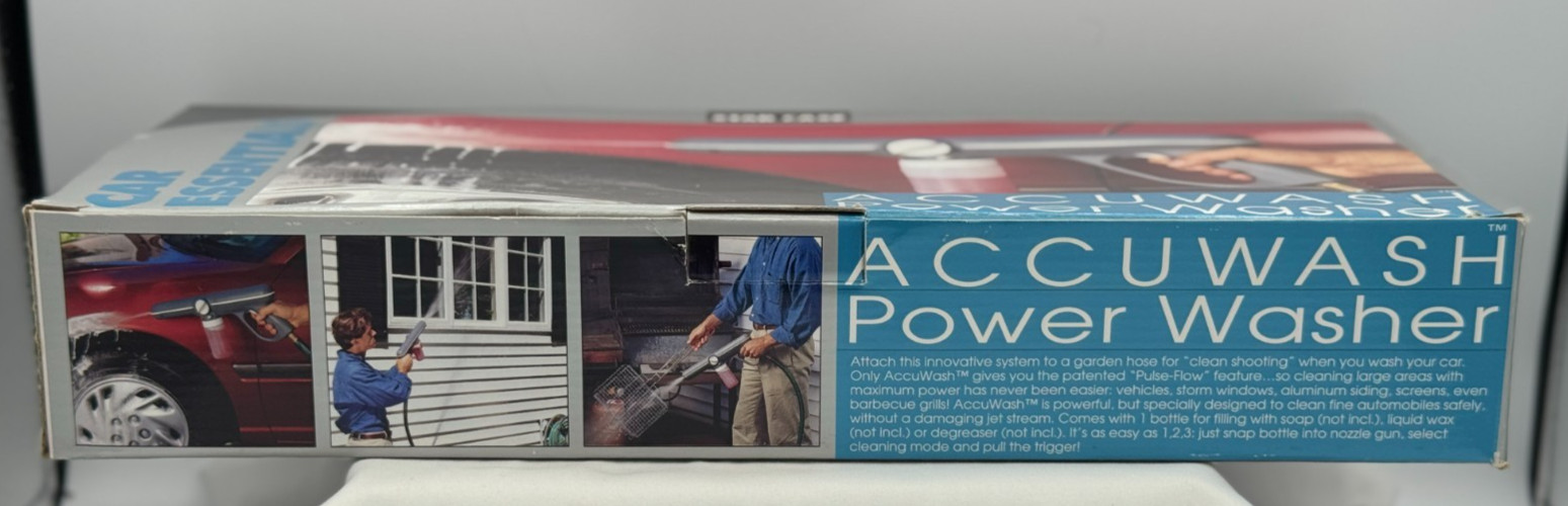 Star Case Car Essentials Accuwash Power Washer – NEW In Box -Nozzle & Bottle