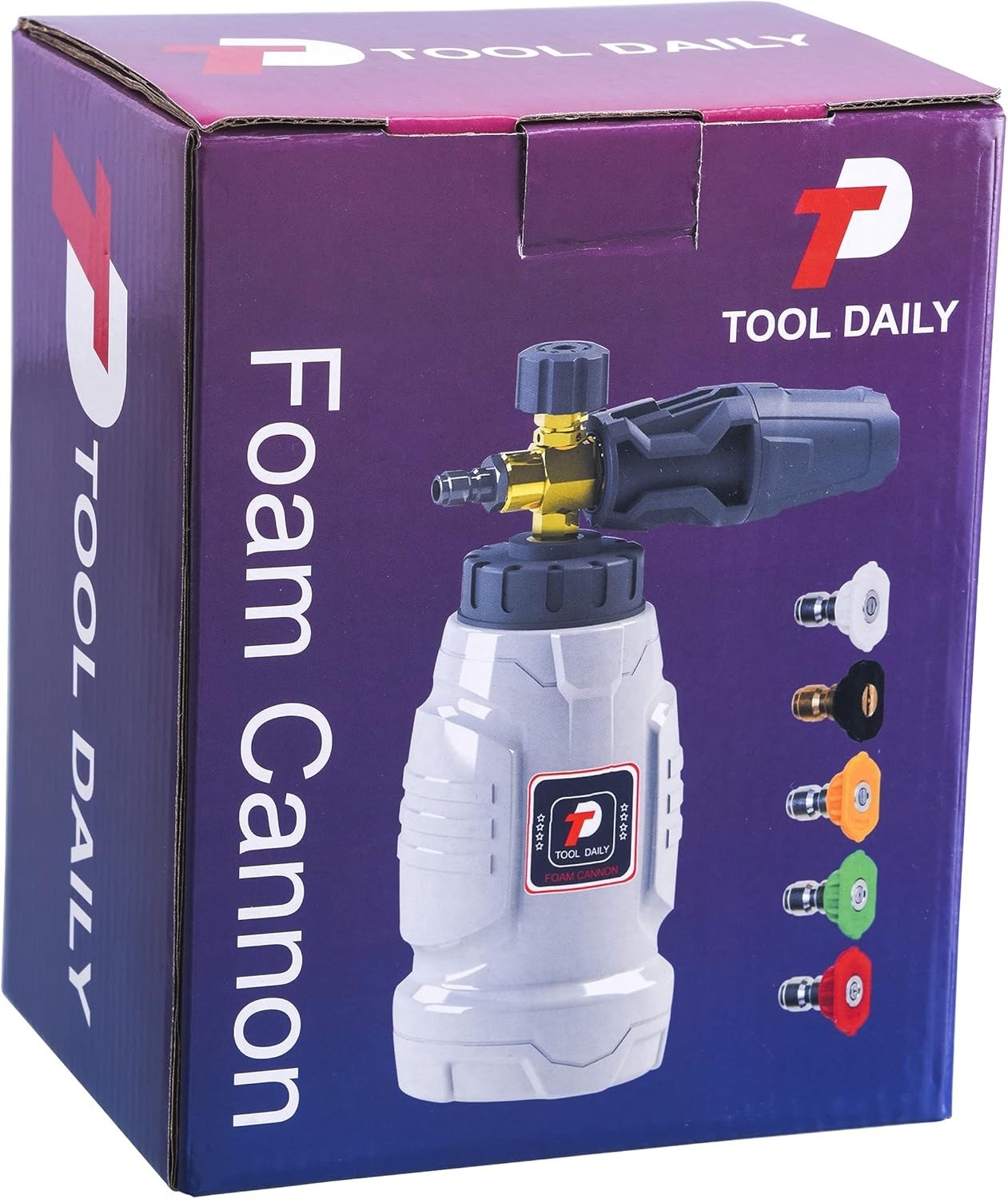 Foam Cannon, 1/4 Inch Quick Connect, Power Washer Foam Cannon with 5 Pressure Wa