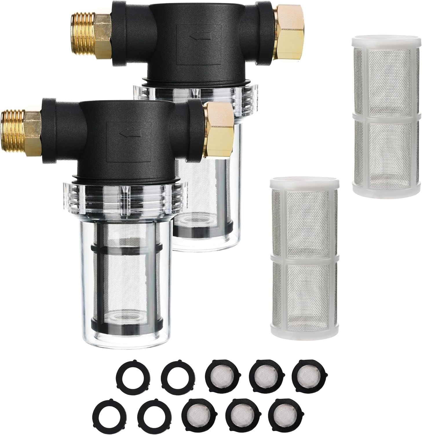 Garden Hose Filter for Pressure Washer Inlet, Inline Sediment Water Filter At…