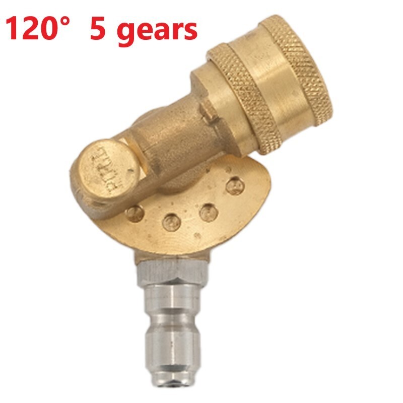 Pivoting Coupler for Pressure Washer Spray Nozzle, Gutter Cleaner Attachment for