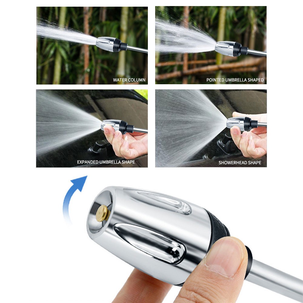 Waterblitz Pressure Washer– 360° Rotating Nozzle, 3 Spray Modes JQ