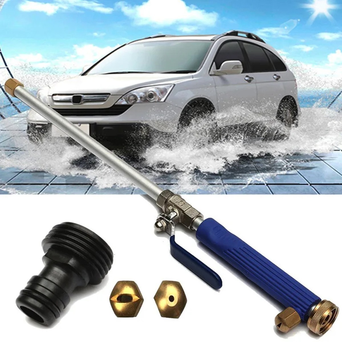 High Pressure Power Washer Water Spray Gun Nozzle Wand Attachment Garden Hose