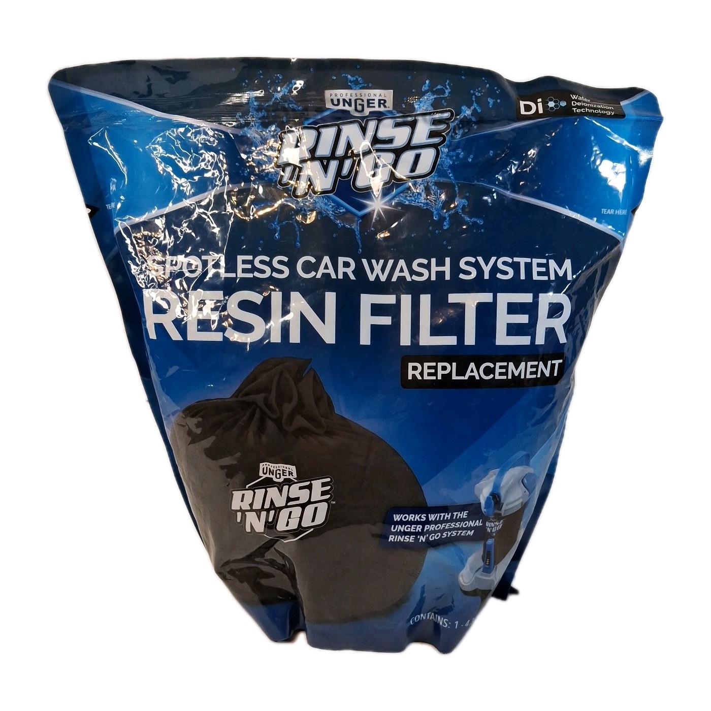 Unger Professional Rinse’n’Go Spotless Car Wash Resin Filter Replacement Bag NEW