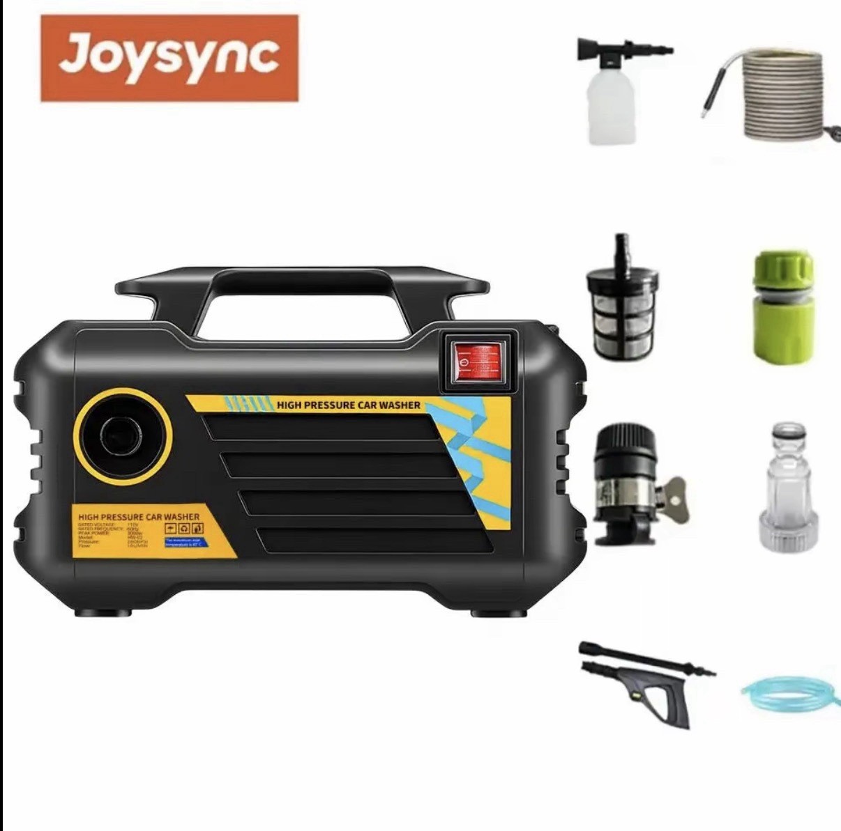 Joysync Electric Pressure Washer 2600 Max PSI 4.8 GPM Electric Powered Washers,