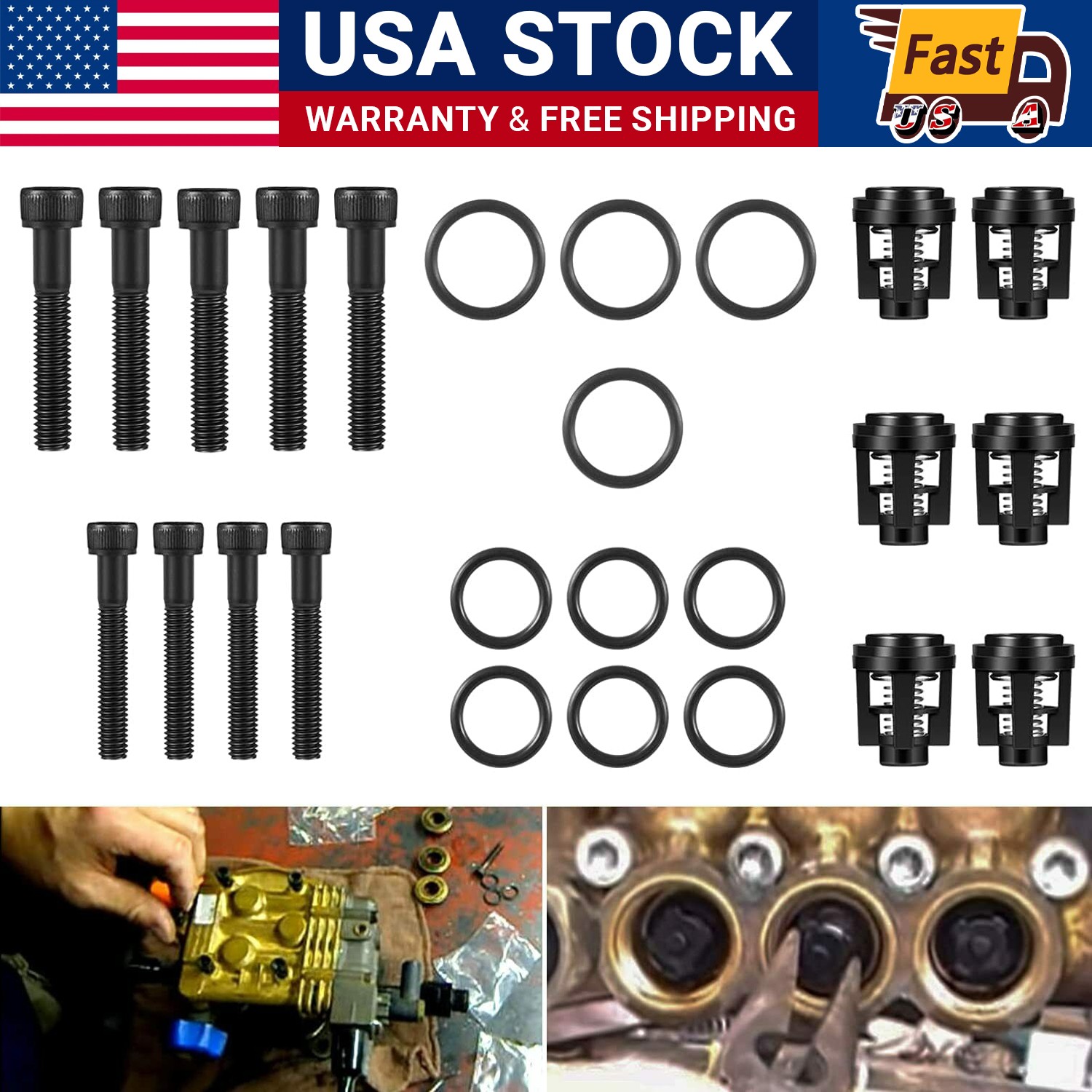For Briggs and Stratton Craftsman Pressure Washer Pump Valve Check Kit 190591GS