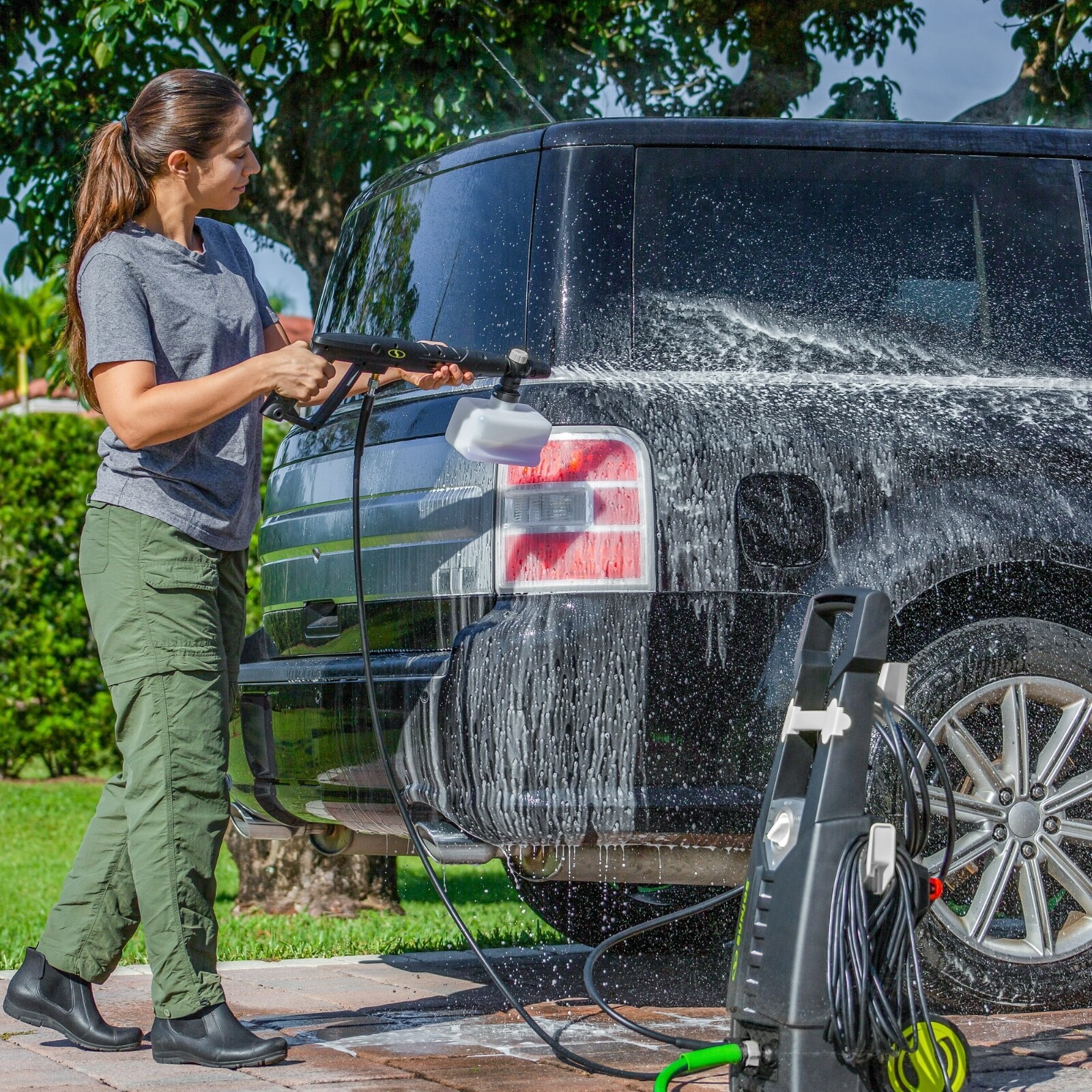 Sun Joe Electric Pressure Washer, 13-Amp, Onboard Foam Cannon