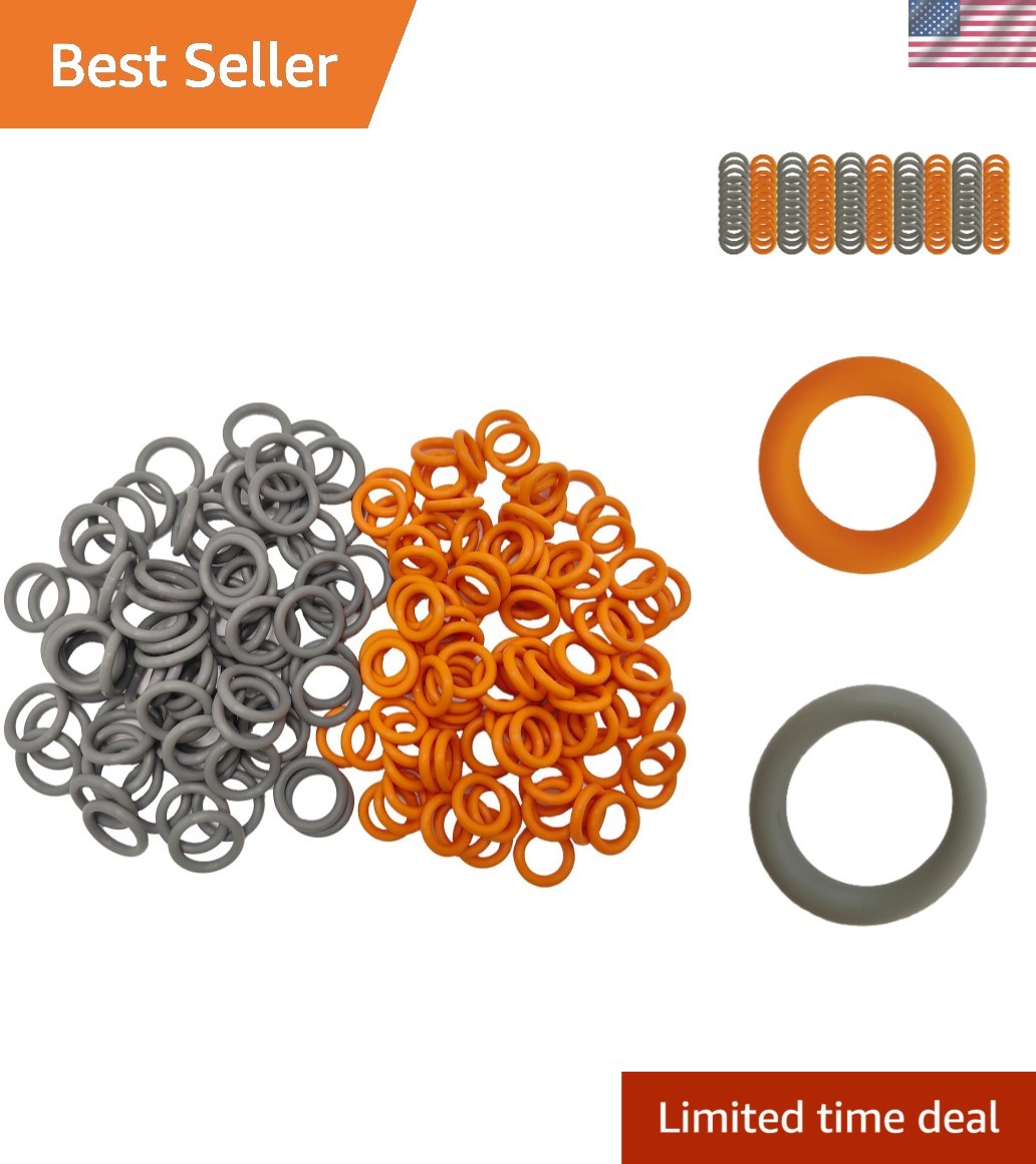Pressure Washer Quick Coupler O-Rings (100-Piece) for 1/4″ & 3/8″ Fittings
