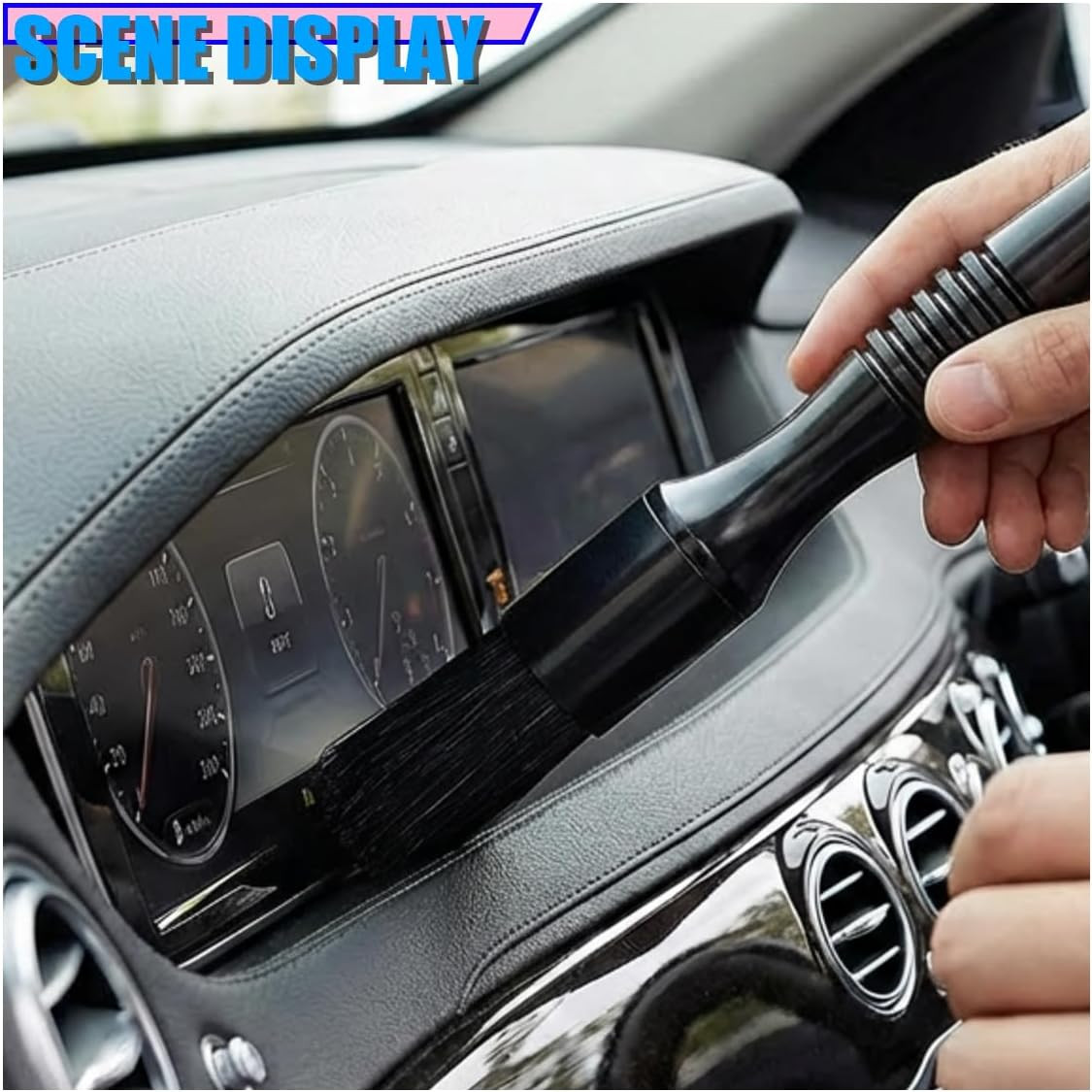 Parts Washer Brush, Wear Resistant Stiff Bristle Auto Parts Cleaning Tool, No Sc