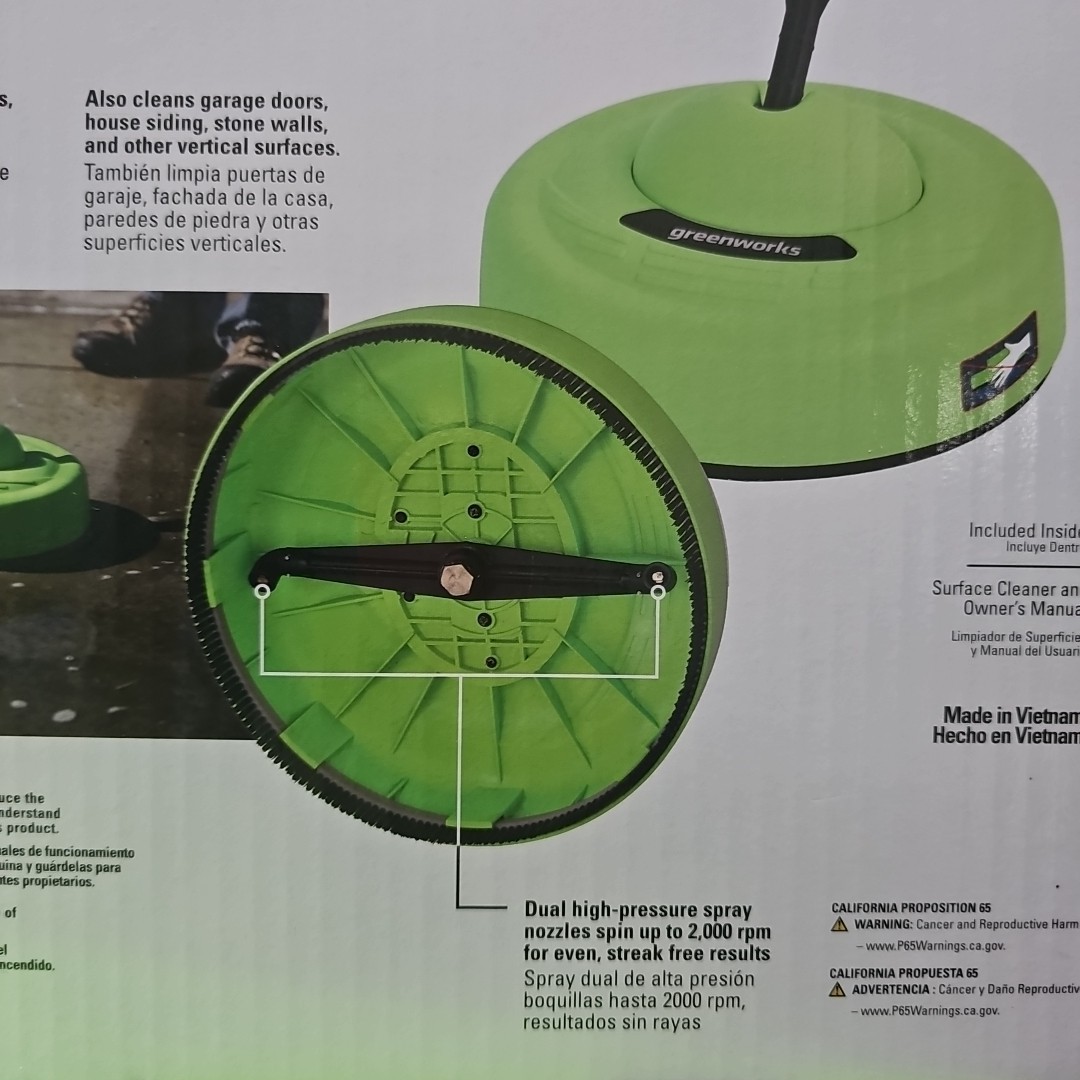 Greenworks-11 inch Surface Cleaner Universal Pressure Washer Attachment-30012