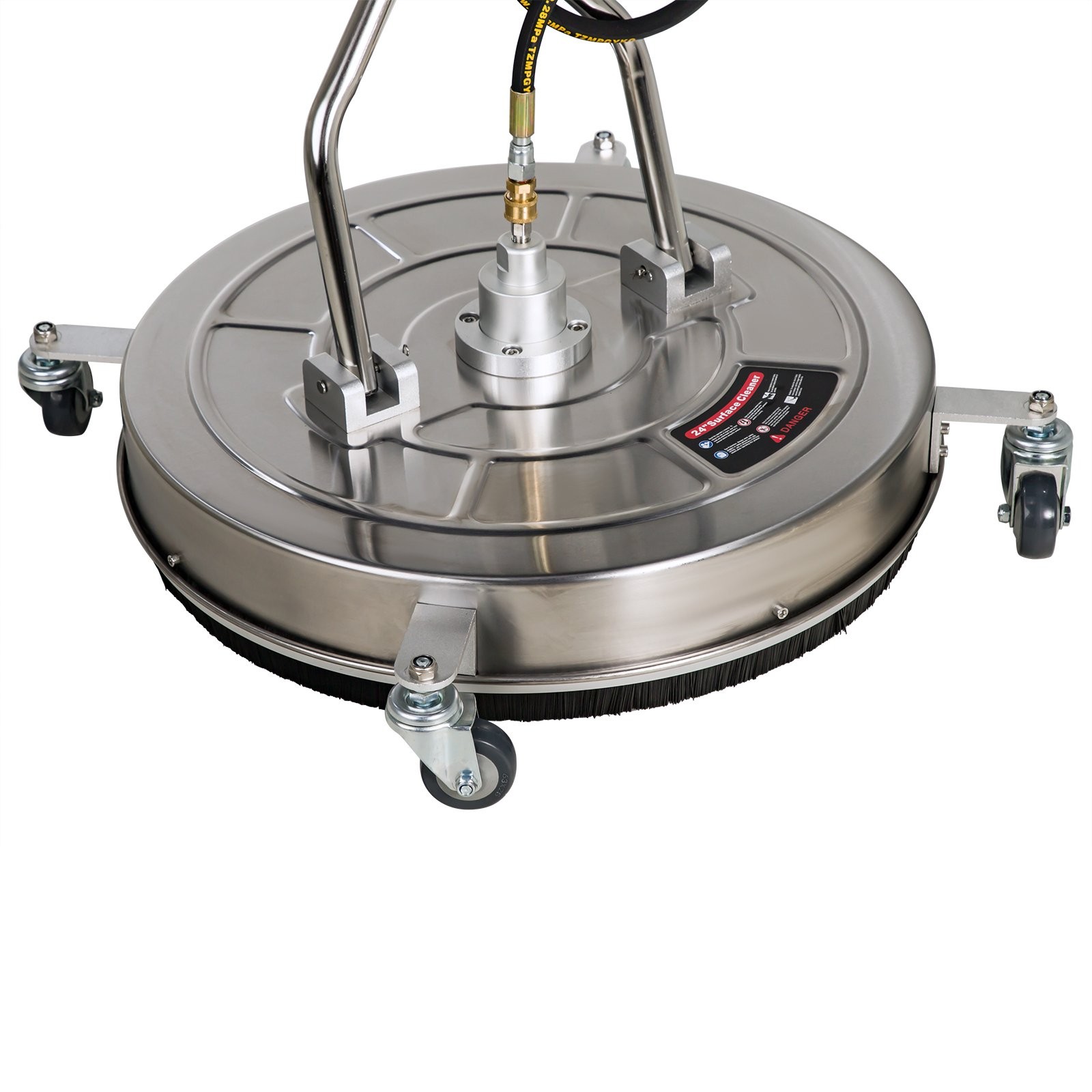 4000 psi 24″ Pressure Washer Surface Cleaner with Handle & 4 Spinner Wheels 8GPM