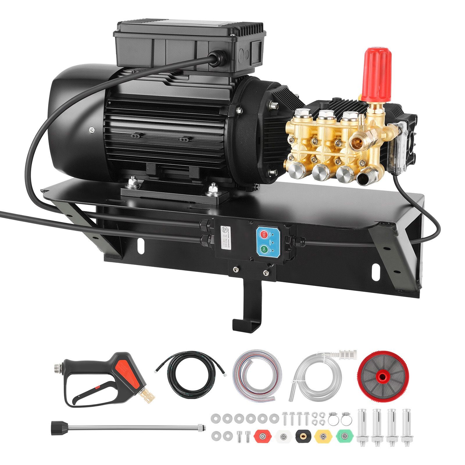 1220 PSI 2.2 GPM Electric Triplex Pump Kit with 2 HP Motor, 120V
