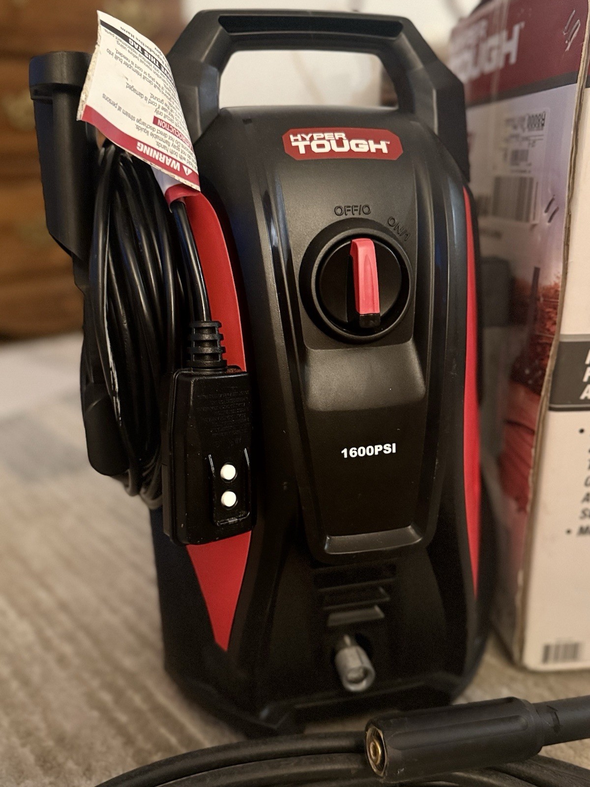 Hyper Tough 1600 PSI Electric Pressure Washer w/ Foam Applicator Attachment
