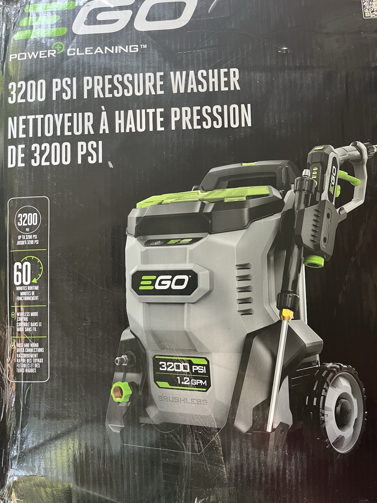 EGO HPW3200 3200 PSI 56V Pressure Washer, Battery and Charger not Included