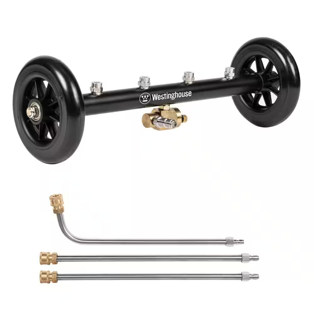 16 In. 4400 PSI Undercarriage Cleaner and Water Broom for Pressure Washers