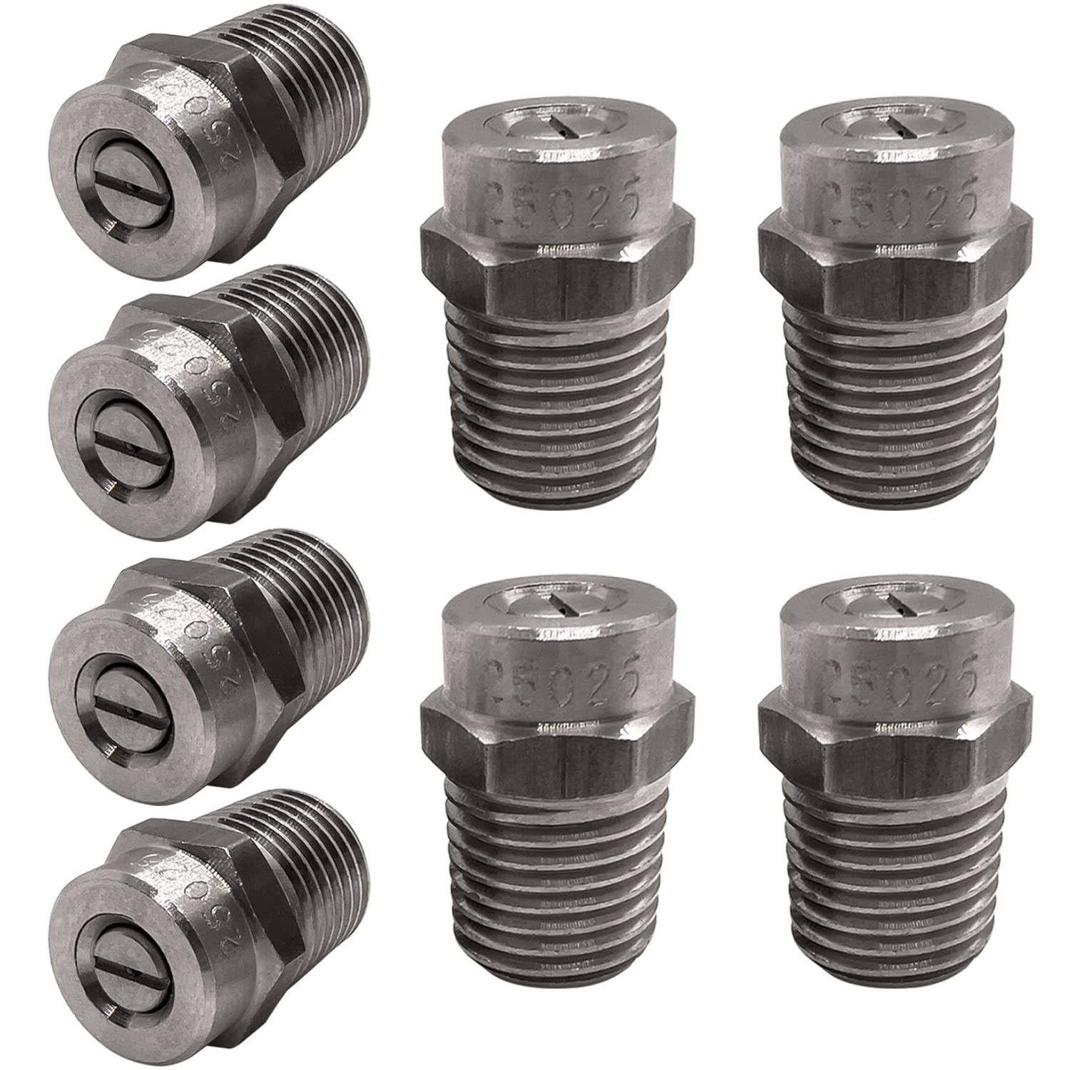 25025 Surface Cleaner Tips for Pressure Washer Nozzles 8 Pack 8 PCS Set