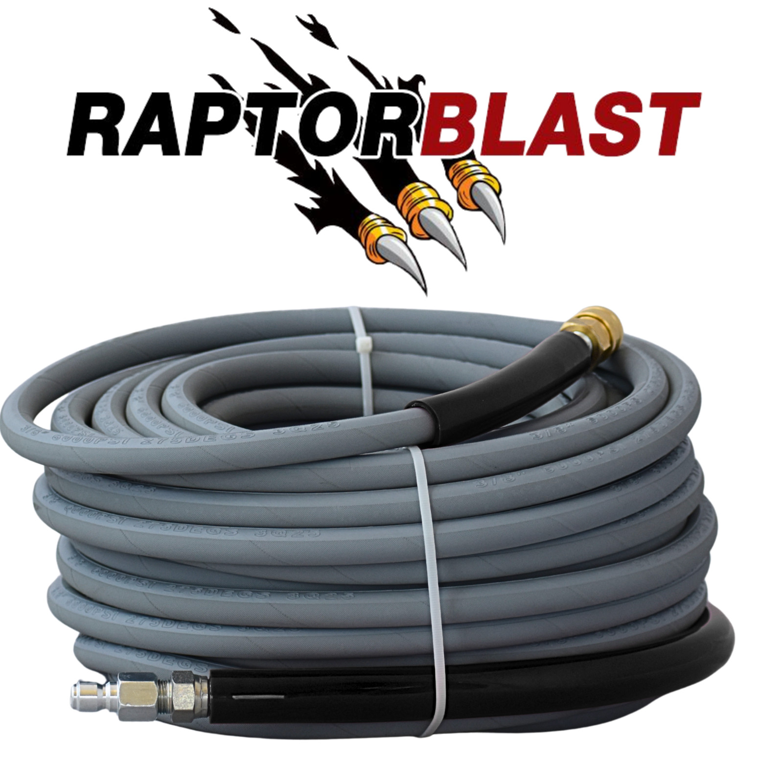 RAPTOR BLAST 50 FT GRAY 4,000 PSI PRESSURE WASHER HOSE