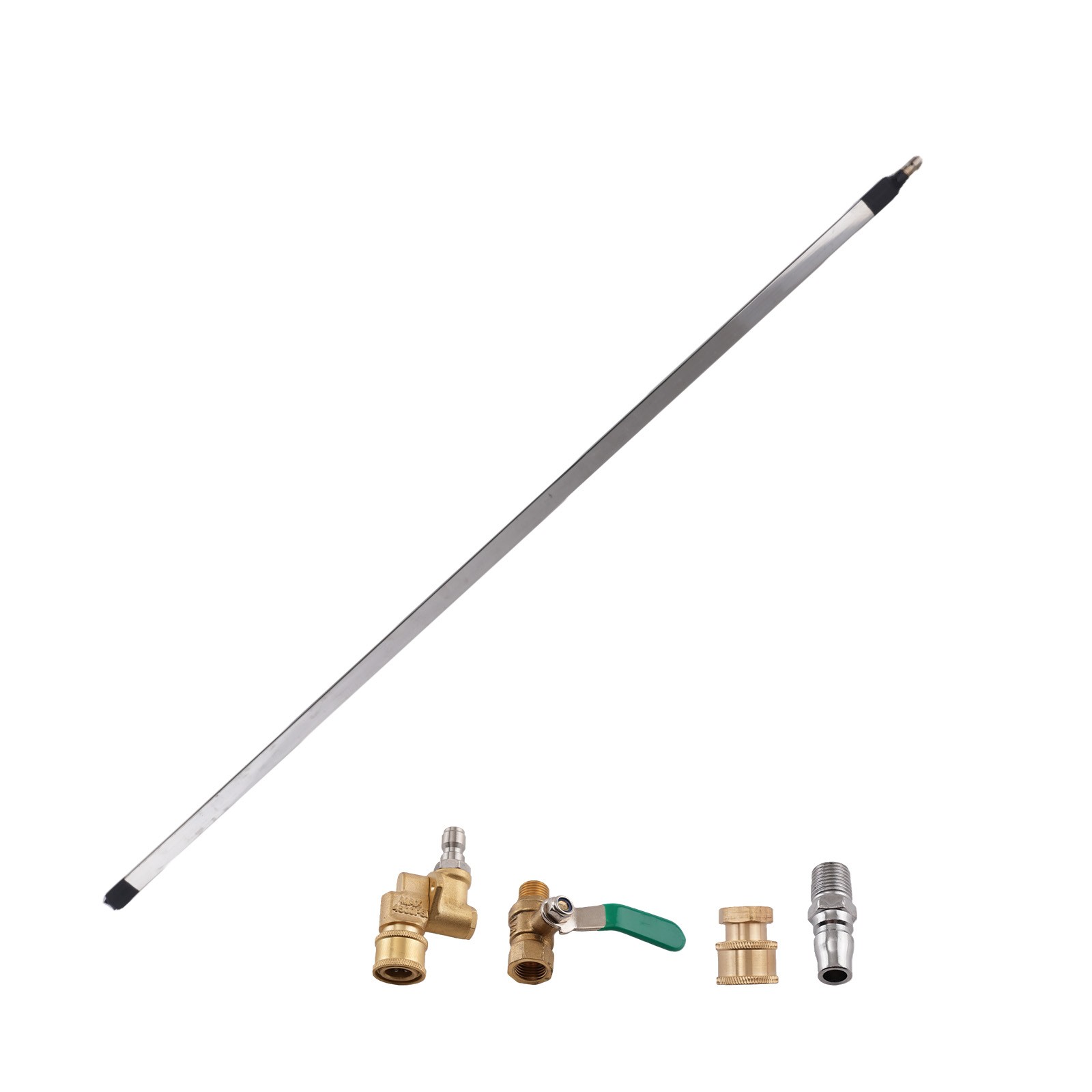39.4” Radiator High Pressure Cleaning Wand Stainless Steel Flush Tool Kit