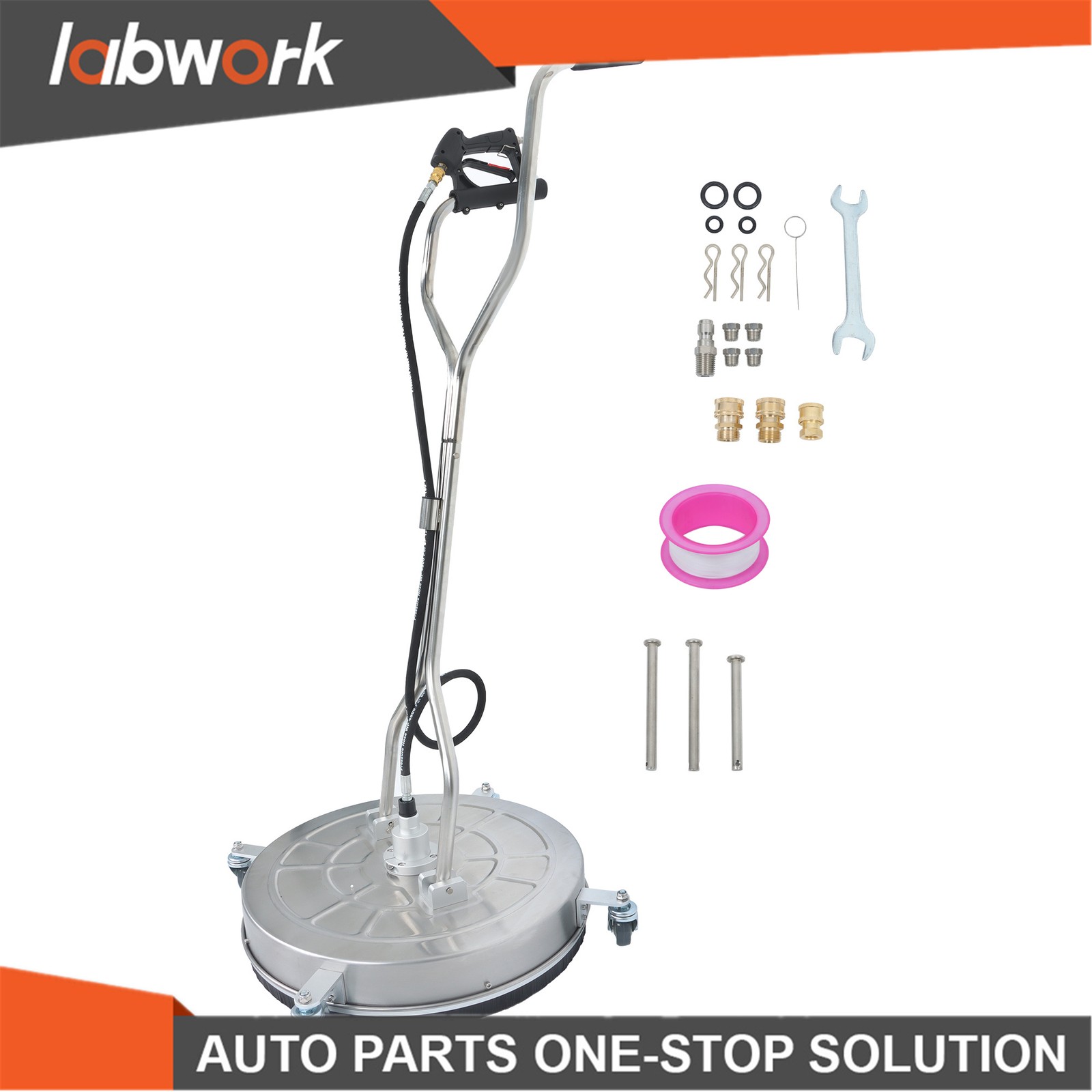 Labwork 24″ Pressure Washer Surface Cleaning System – Easy-Attach Handle