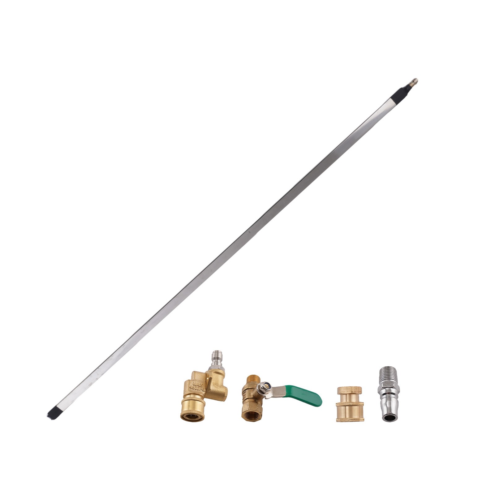 39.4” Radiator High Pressure Cleaning Wand Stainless Steel Flush Tool Kit