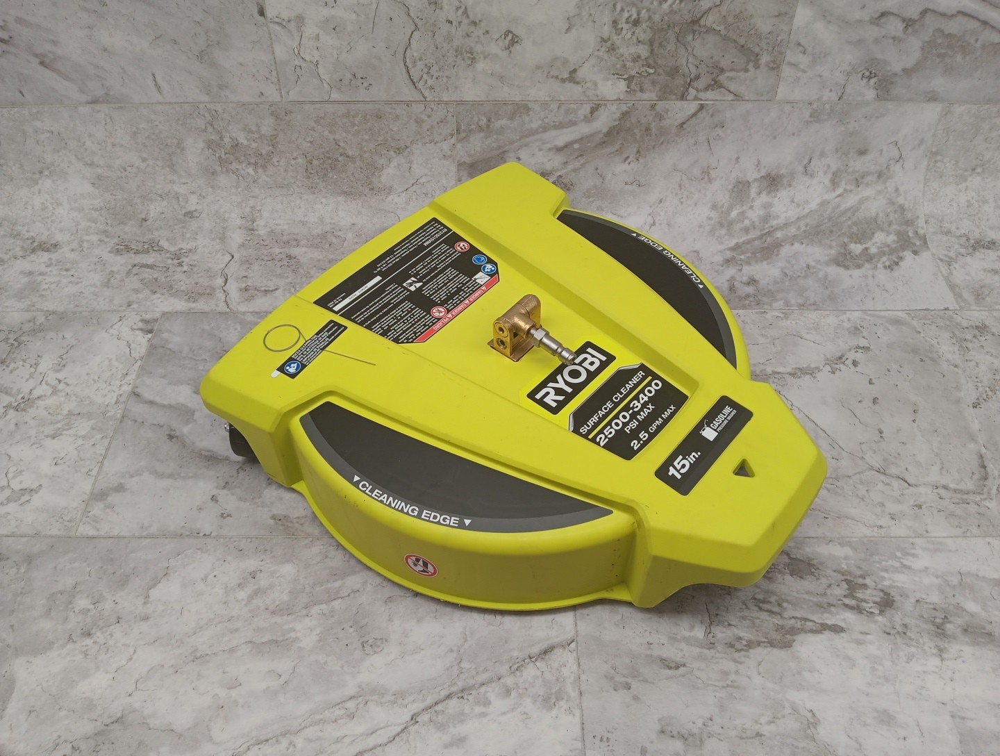Ryobi 15″in 3400 PSI Gas Pressure Washer Surface Cleaner w/ Caster Wheels – NEW