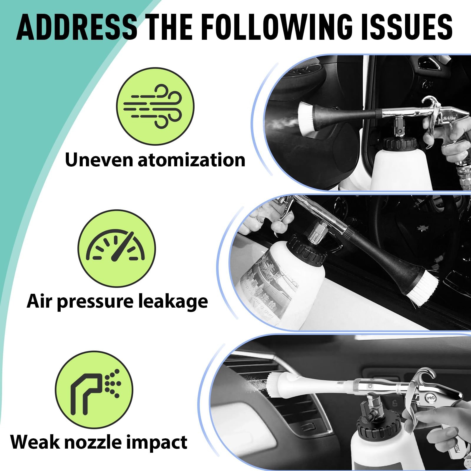 Kamrexi Car Cleaning Gun Rebuild Kit Compatible with Automotive Gun…