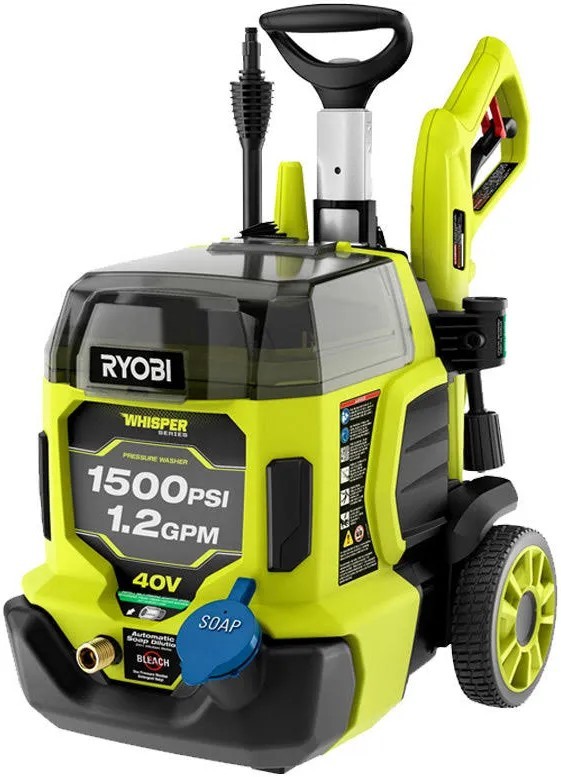 New RYOBI 40V Whisper Series 1500 PSI 1.1 GPM (Tool Only, no battery)