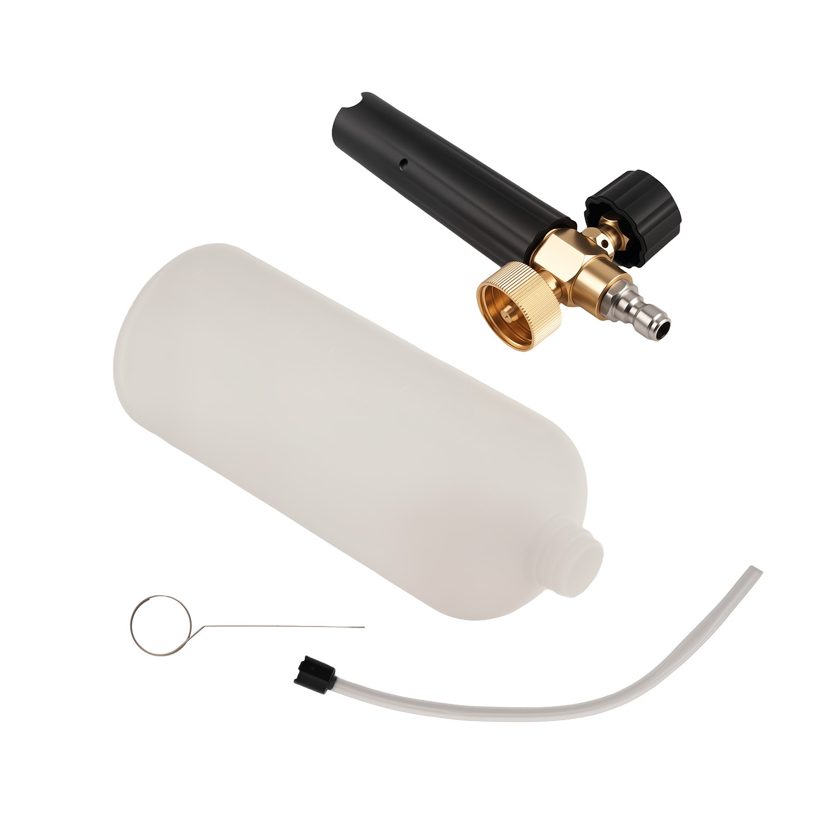 1/4″ Snow Foam Pressure Washer Gun Car Wash Soap Lance Cannon Spray Bottle