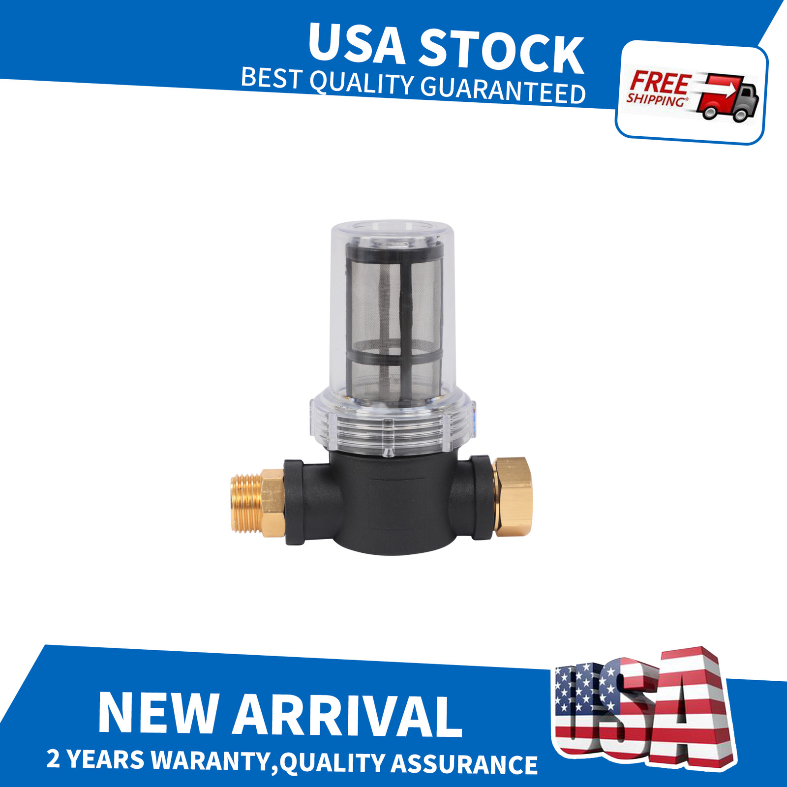 Garden Hose Filter Inline For Pressure Washer Inlet Water Sediment