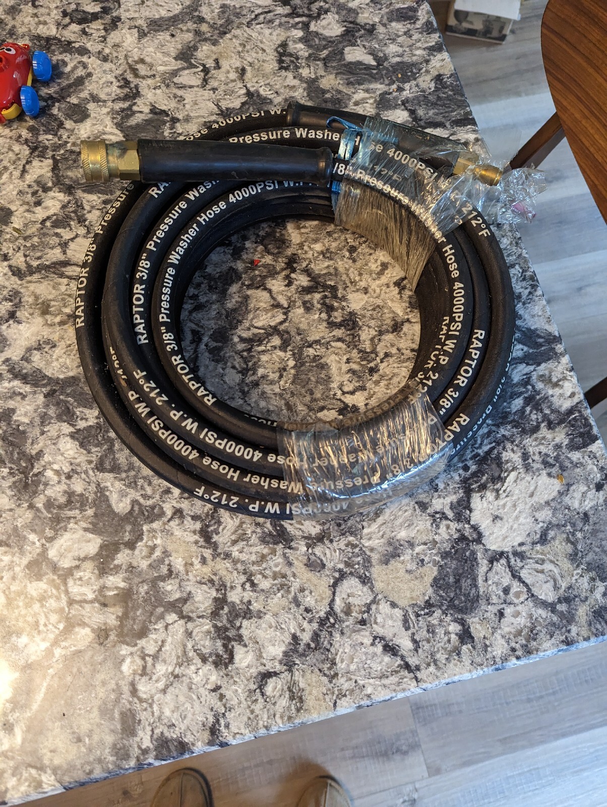 Raptor Blast 4000 PSI 3/8″ x 50′ Non Marking Pressure Washer Hose