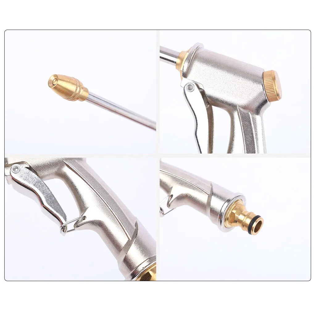 4 Type Spray High Pressure Power Washer Water Gun Nozzle Wand Attach Garden Hose