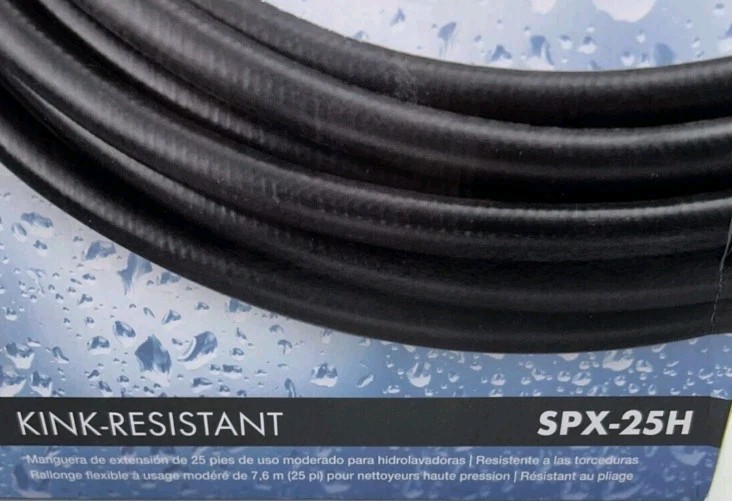 Heavy Duty 1/4″ x 25FT Pressure Washer Extension Hose for Sun Joe SPX 25H
