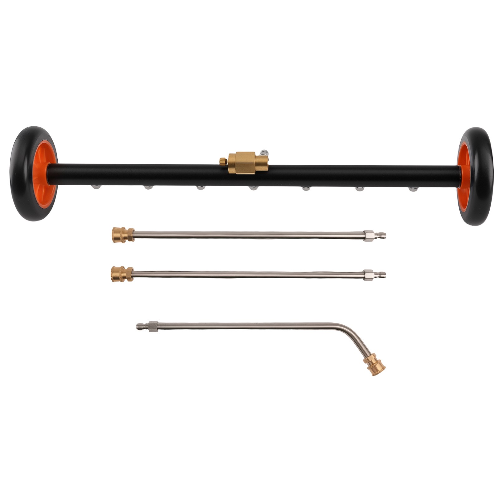 2-in-1 Under Vehicle Pressure Washer Cleaner Water Broom Extension Wand