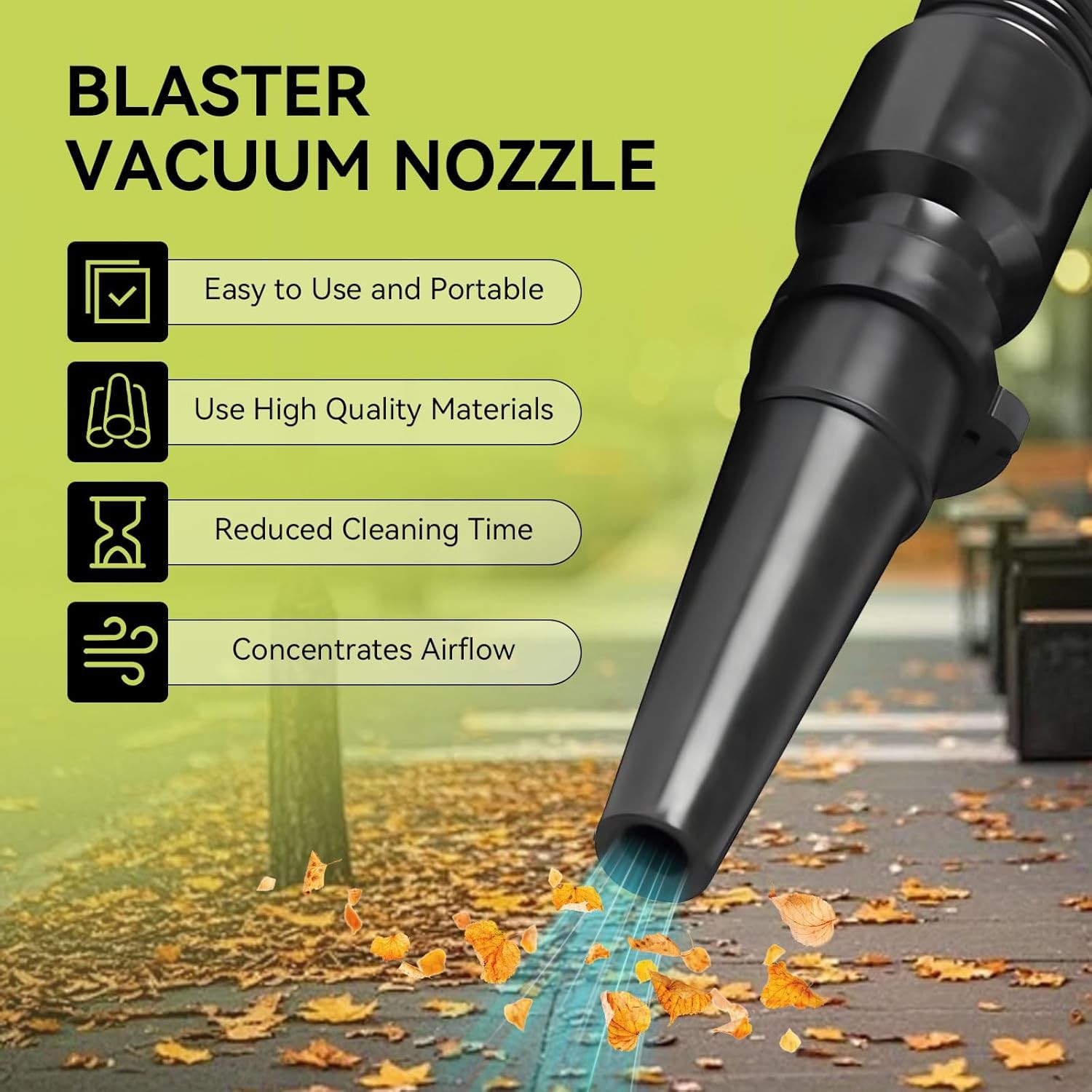 Heavy Duty Blower Nozzle MVC-195AA,Compatible With Metrovac Models B3 & Black