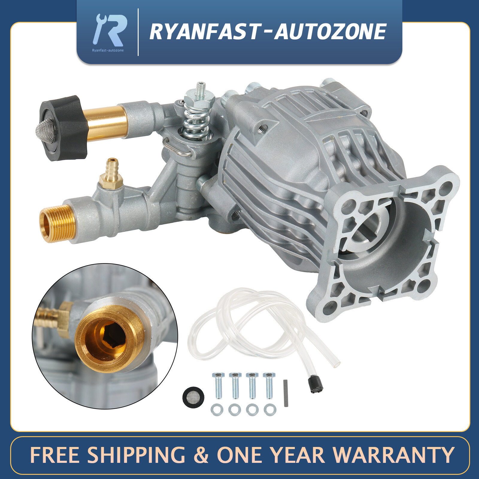 Pressure Washer Pump Kit 3300 PSI 2.4 GPM 3/4″ Shaft For Technologies 90028