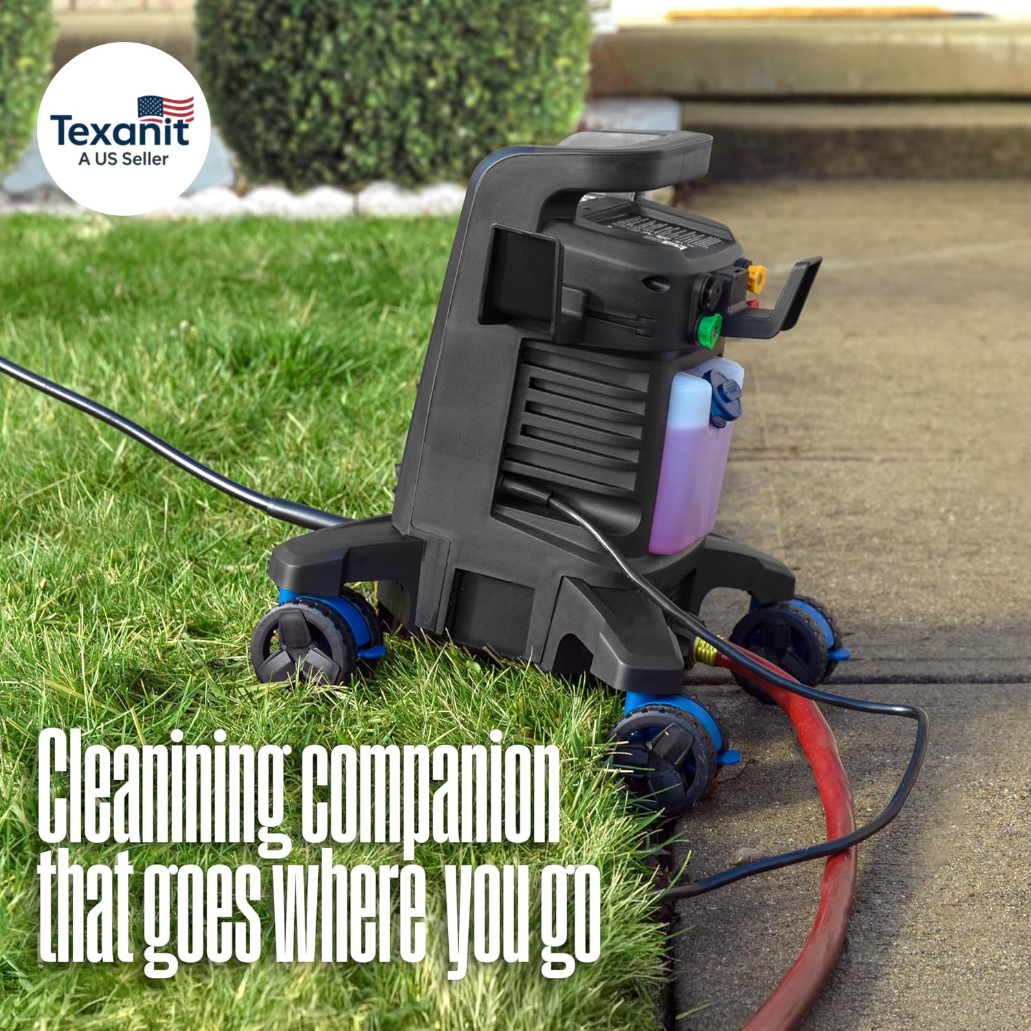 Epx3500 Electric Pressure Washer, 2500 Max PSI 1.76 Max GPM with Anti-Tipping Te