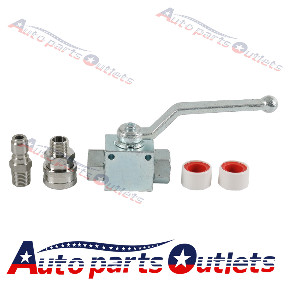 New 4500 Psi 3/8″ Fitting Female Out Steel Ball Valve For Pressure Washers Max