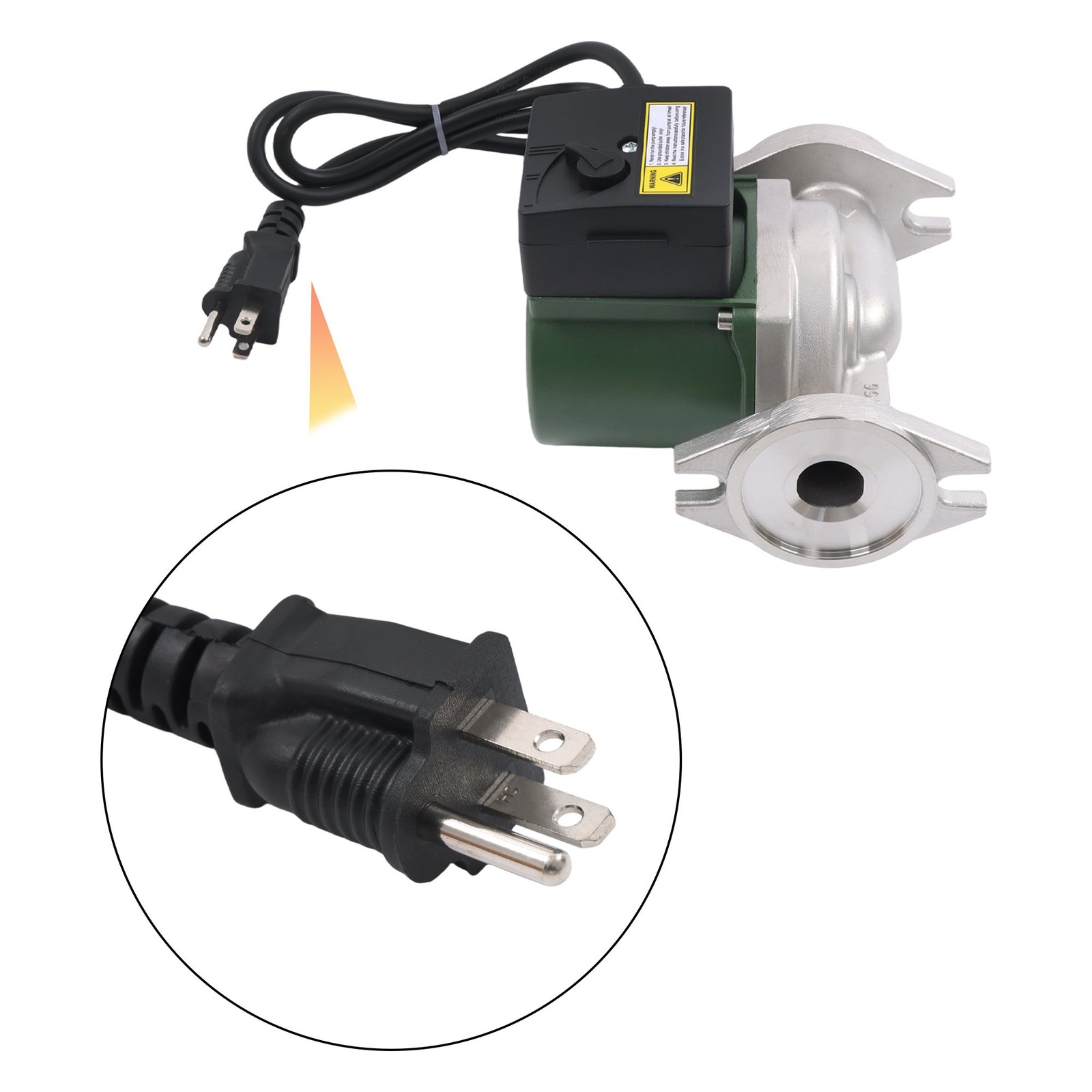 Flanged High Velocity Water Circulating Pump 009-SF5, 1/8 HP 115V 10 GPM 150 PSI