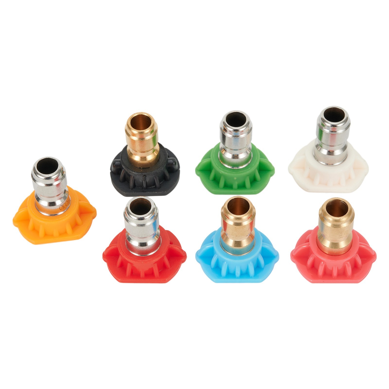 7PCS 1/4inch Pressure Washer Spray Tips Nozzles High Power Kit Quick Connect Set
