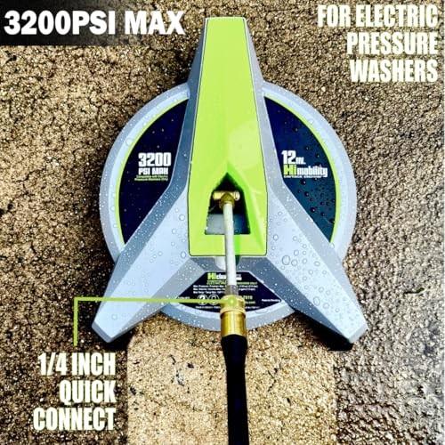 12″ Electric Pressure Washer Surface Cleaner with 12 Inch Surface Cleaner