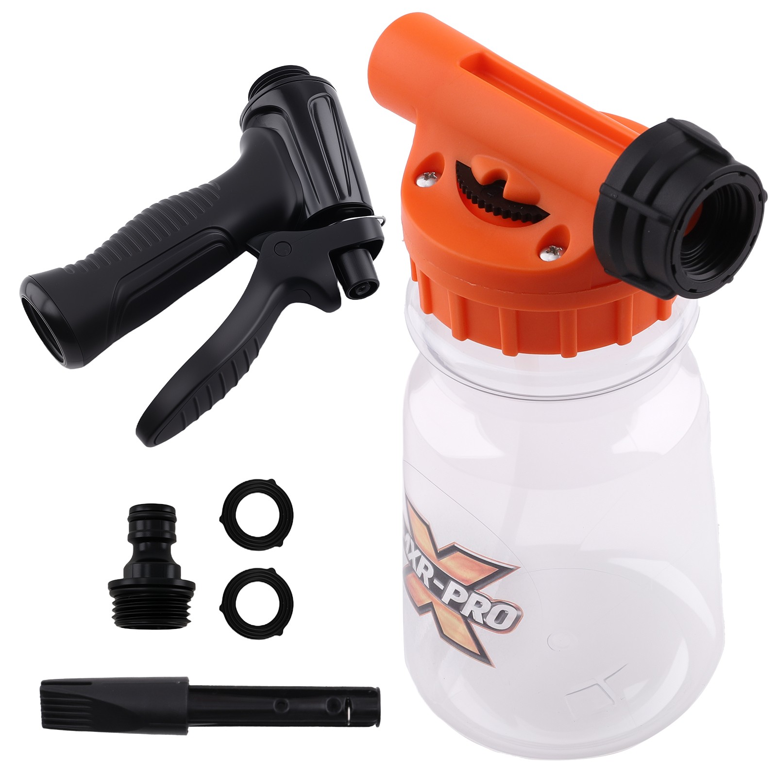 1L Snow Foam Lance Cannon for Car Wash Adjustable Garden Hose Quick Connect