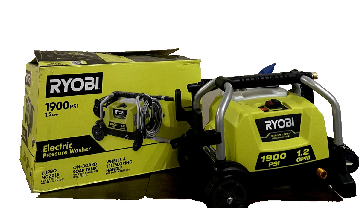 RYOBI 1900PSI 1.2GPM Electric Pressure Washer