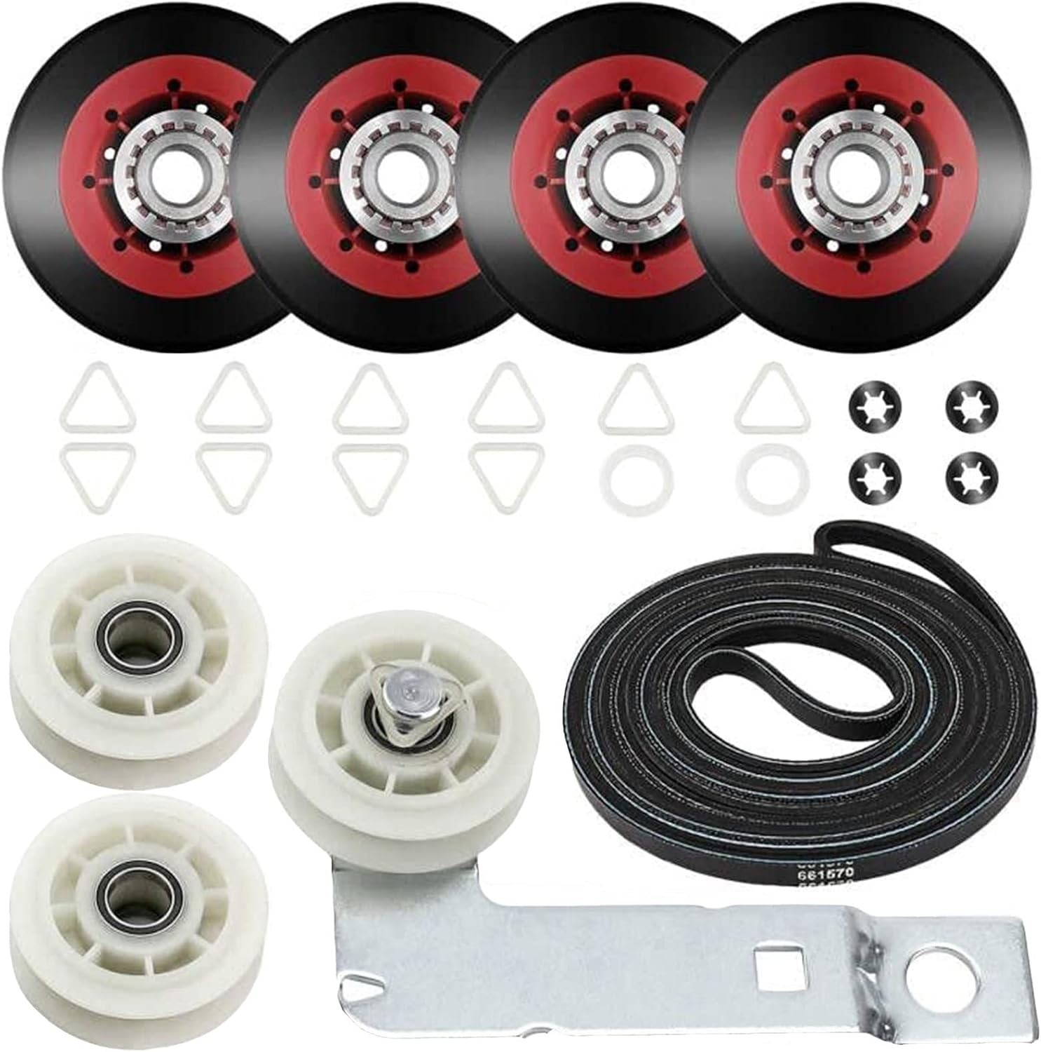 Easy Installation Dryer Maintenance Kit: 4392067 Drum Roller & Belt Included