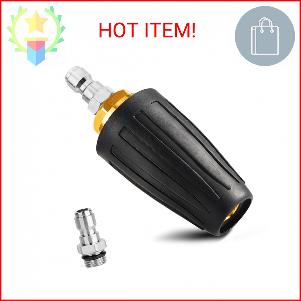 Pressure Washer Tips Turbo Nozzle Pressure Washer 4000 PSI Max Rotating Pressure