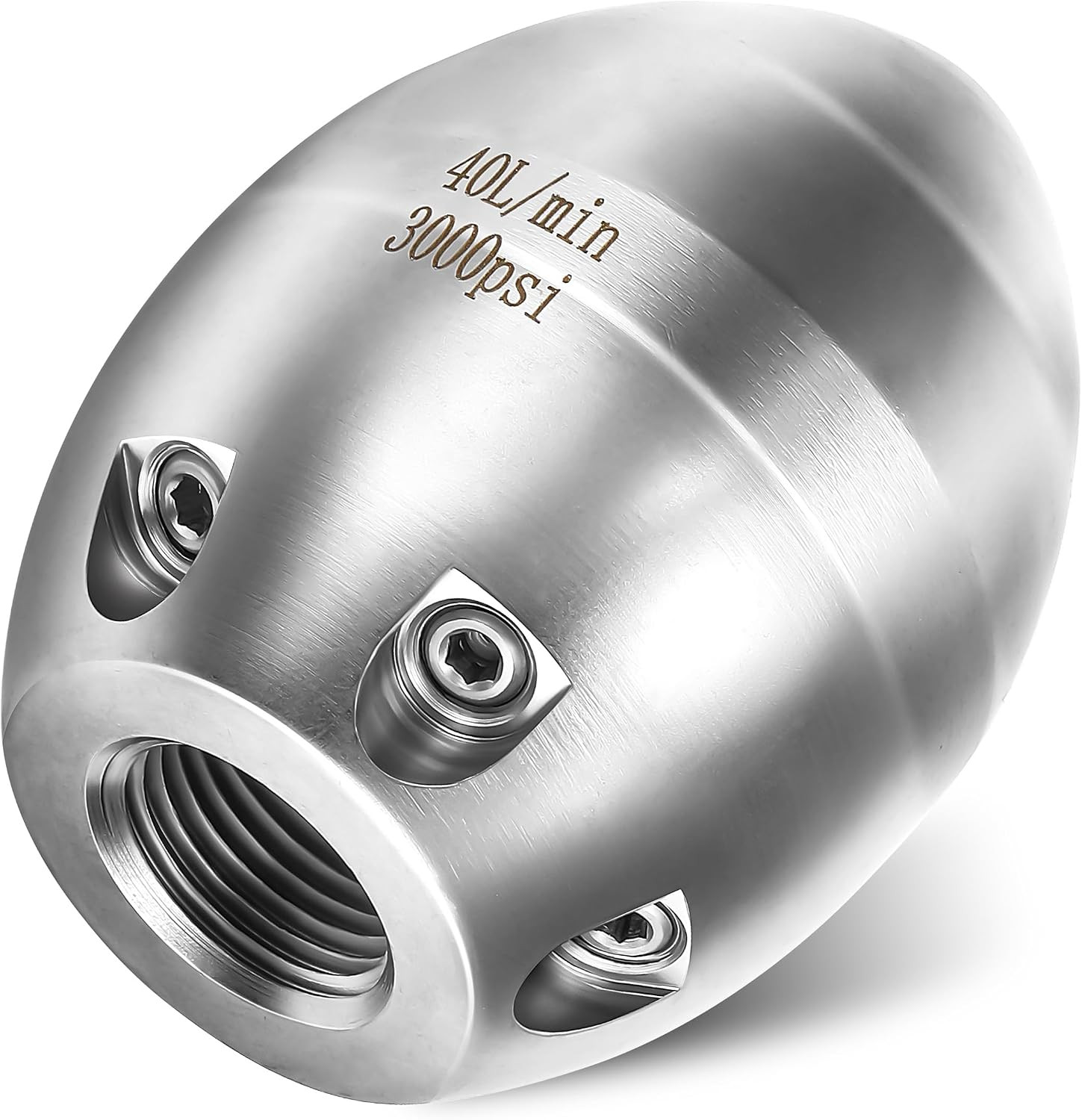 Sewer Jetter Nozzle for Pressure Washer, 3/8″ NPT Internal Thread Strong Shot Je