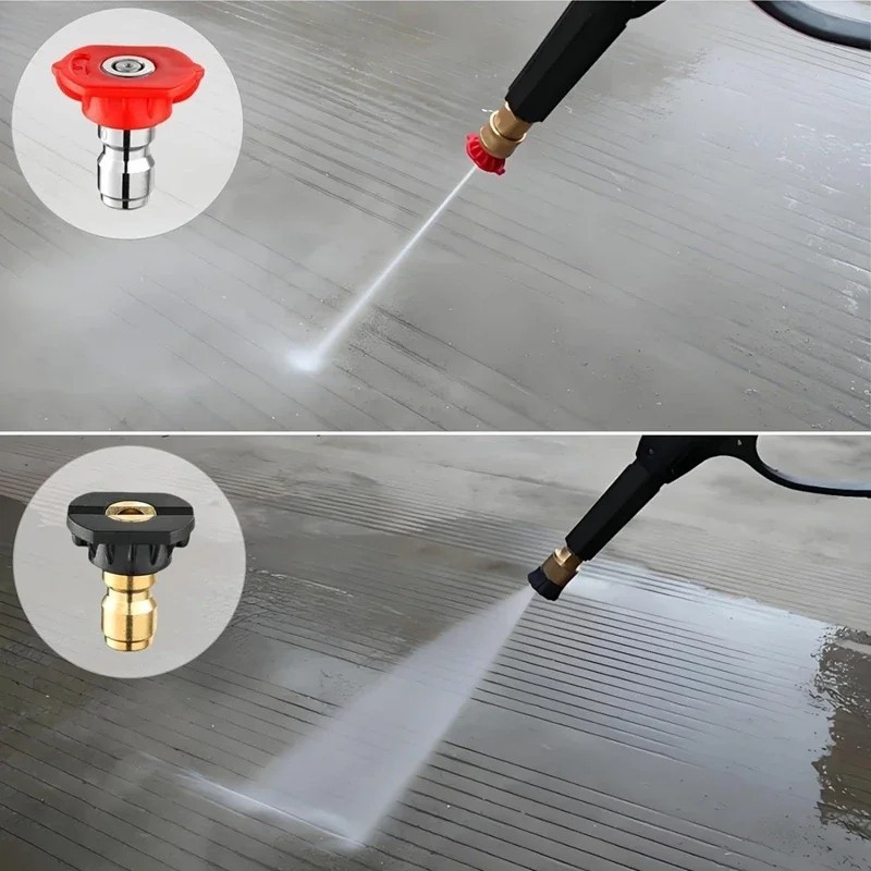 5Pack 1/4 Quick Connect Pressure Washer Nozzle Tips 4000PSI Spray