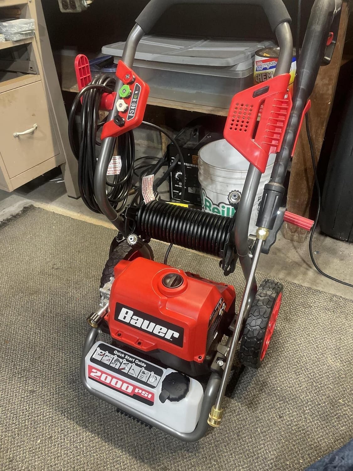 Bauer 2000 PSI Electric Brushless Max Performance Pressure Washer Tool Cleaner